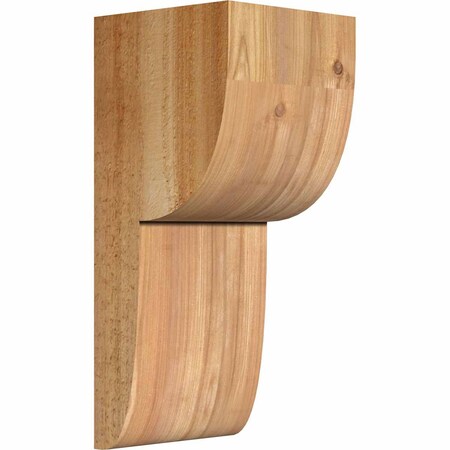 Ekena Millwork Crestline Rough Sawn Corbel, Western Red Cedar, 6"W x 6"D x 14"H COR06X06X14CRE00RWR